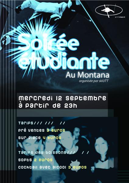 SOIREE  ETUDIANTE   SKI UTT